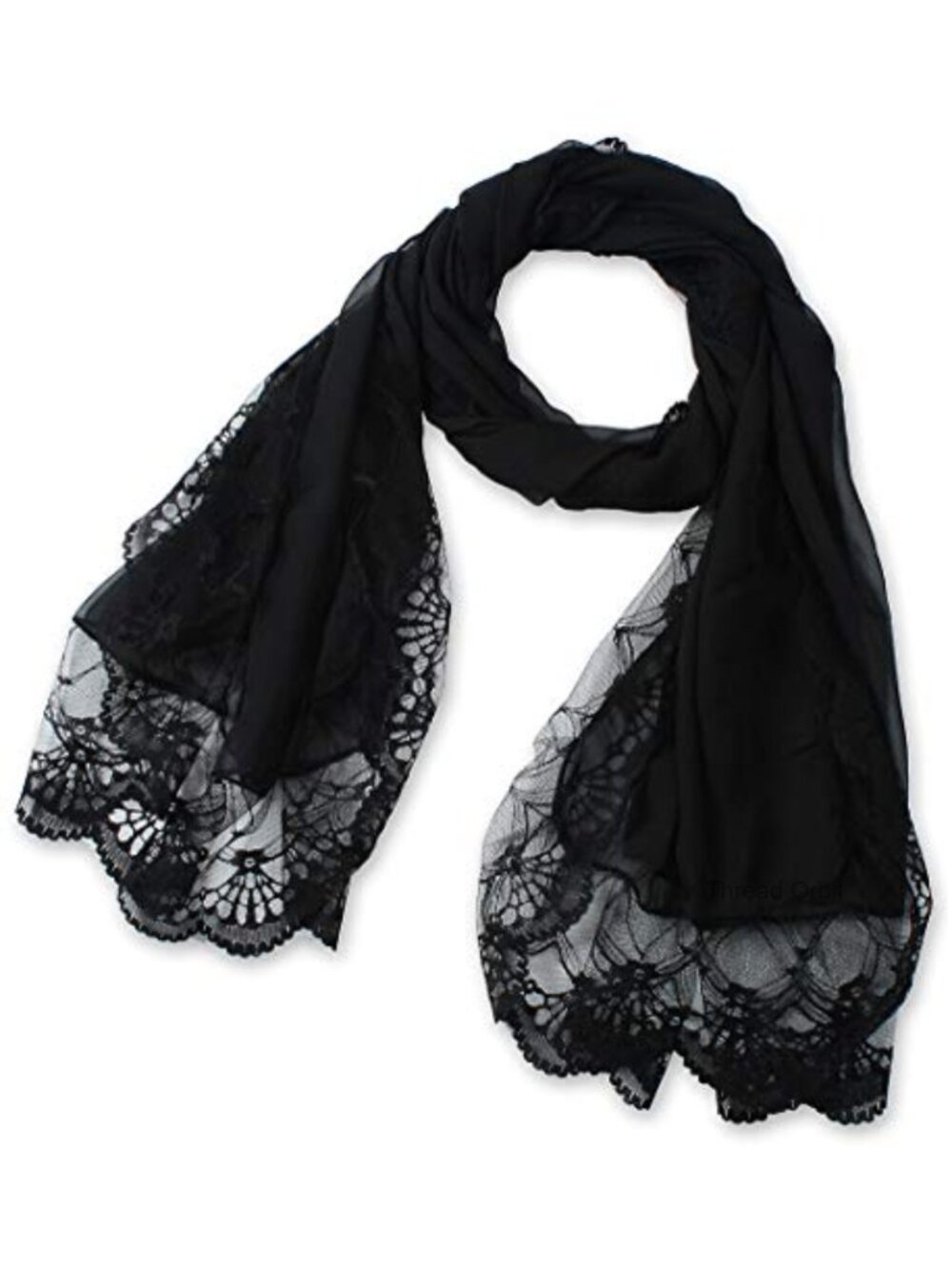 Chiffon Lace Long Scarf Wrap Shawl Lightweight Evening